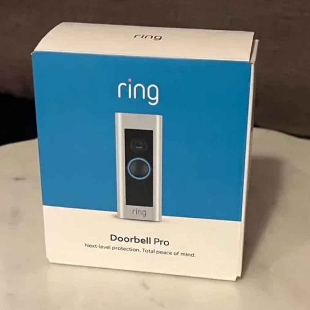 NIB Ring Video Doorbell Pro with Amazon Alexa Compatibility, Wired Connectivity
